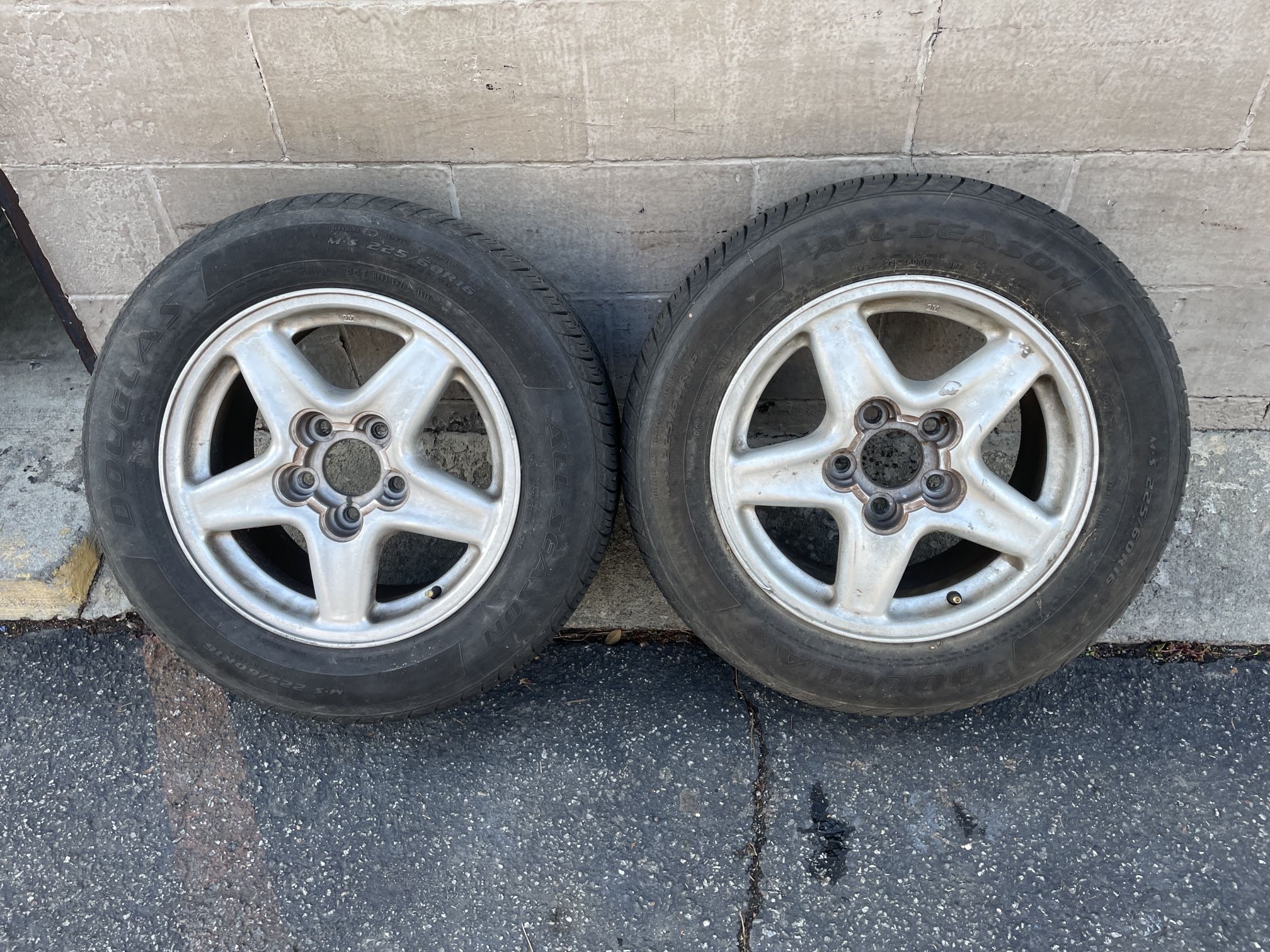 Two 97-99 Camaro 16 inch Aluminum Factory Wheels with tires