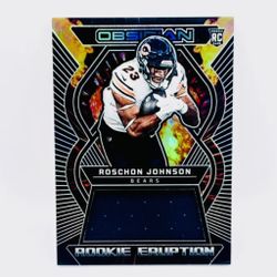 Roschon Johnson Rookie Patch Card.  Bears