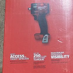 Milwaukee 3/8” Compact Impact Wrench W/ Friction Ring 