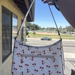 GUESS Cherry Print Shoulder Bag 