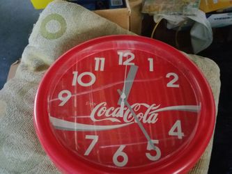 NEW GENUINE COCA-COLA CLOCK GIVEN TO ME BY COCA COLA