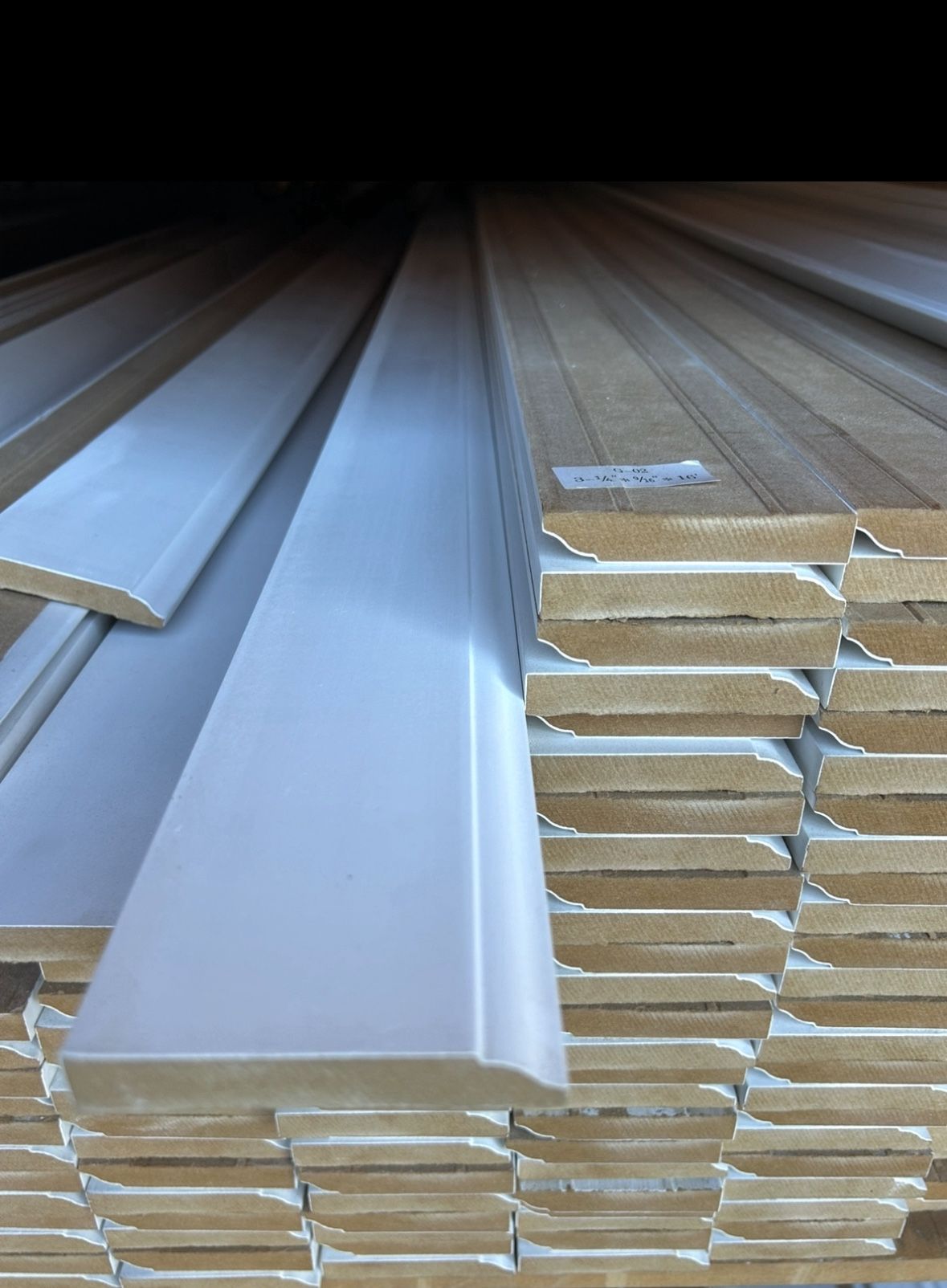 $6.89/pc  Special price 3-1/4 inch painted Wall base Baseboard Moulding 16 Feet     $6.89 per piece     16 feet /pc