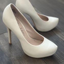 Off-White Platform Heels