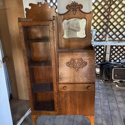 Victorian style side-by-side secretary desk