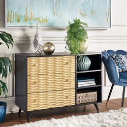  Black And Gold Dresser Modern Style Perfect Organize