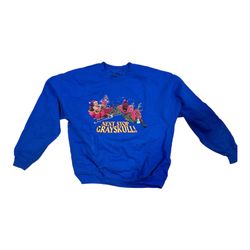 Next stop grayskull heman blue Christmas sweat shirt size XL