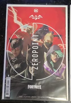 Full set of 6 Fortnite/Batman Zero point comic books
