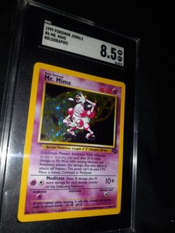 Mr. Mime Pokemon Card 8.5