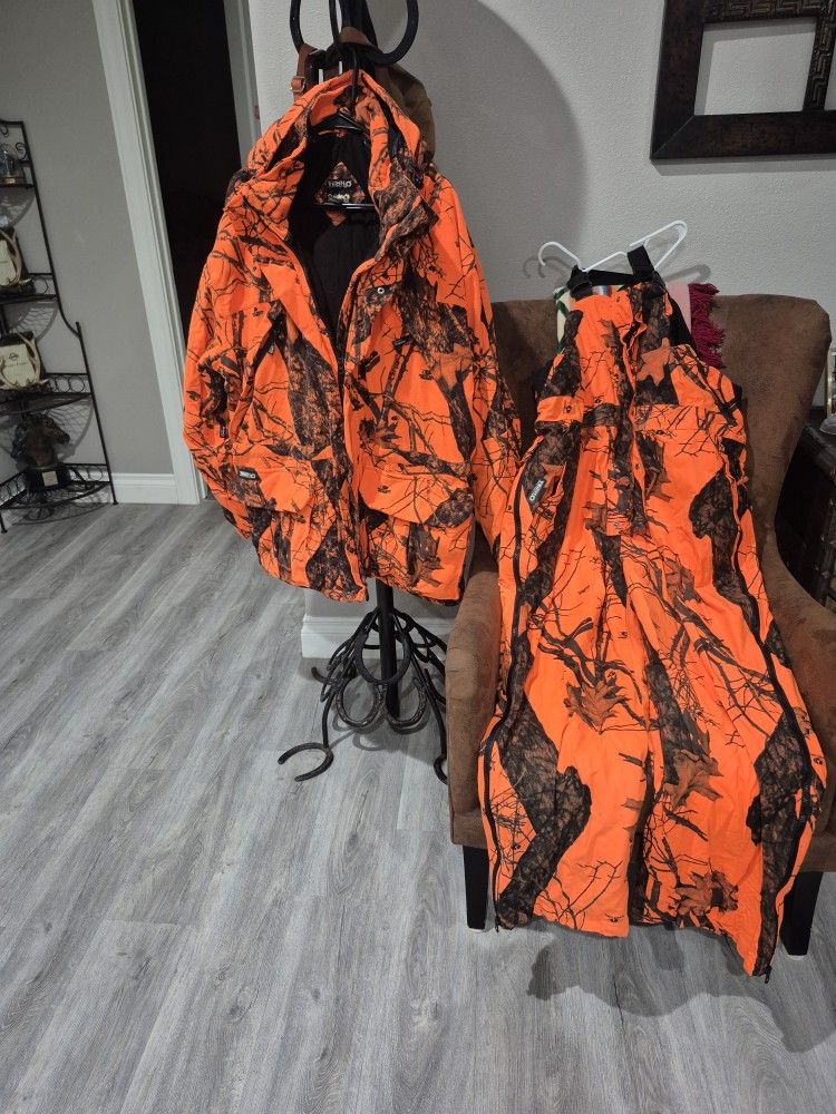 Waterproof TECH 2o Breathable// Guide Seriers Overall and Jacket In Perfect Condition Like New