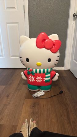 Hello Kitty Christmas Light-Up Blow Mold Figure