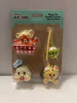Disney Parks Munchlings Sensational Snacks 4-Piece Magnet Set