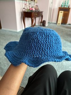Blue Bucket Hat for the Fall Season Kid Size