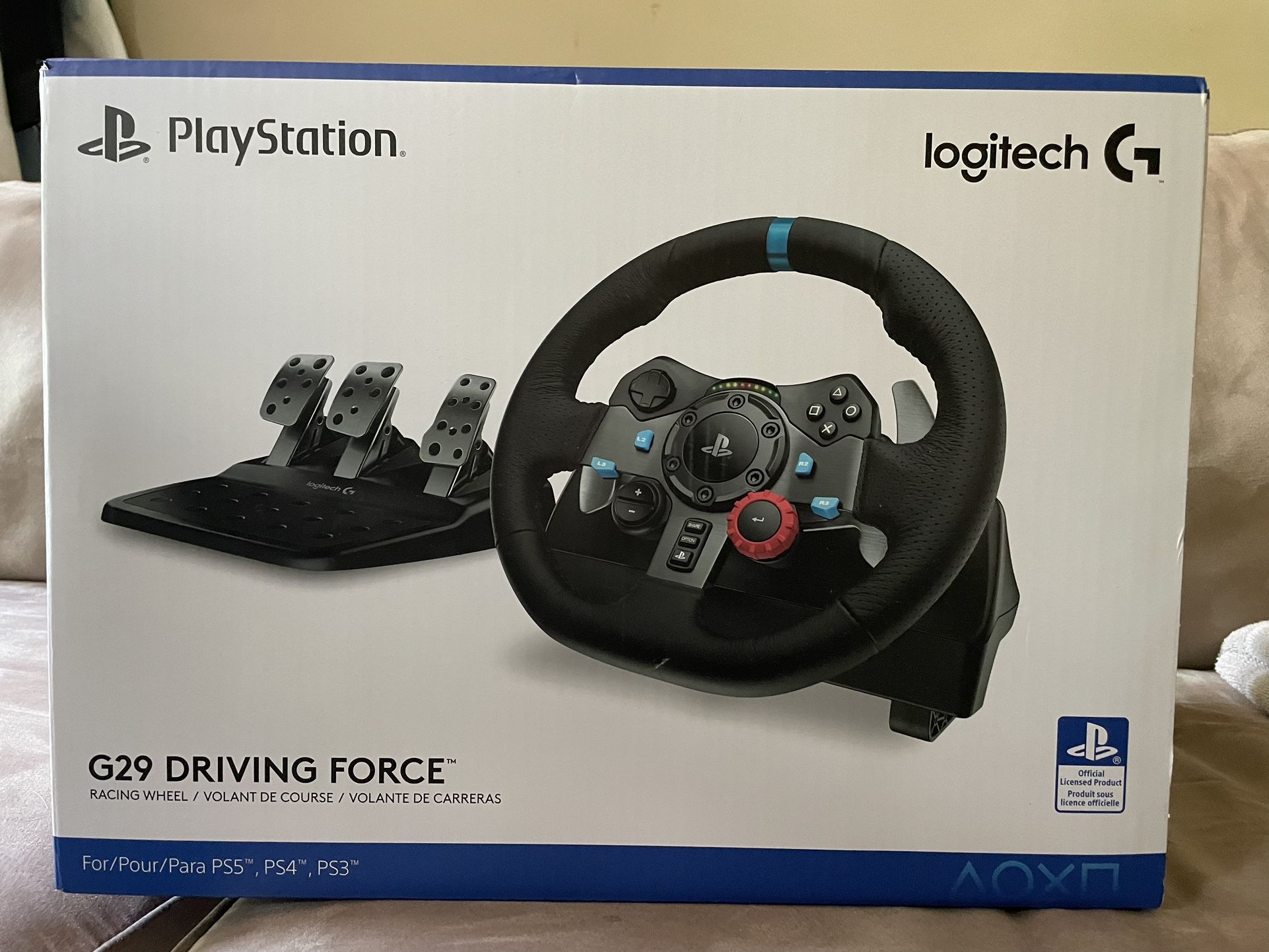 Logitech G29 Racing Wheel & Pedals Set (Like New, Lightly Used)
