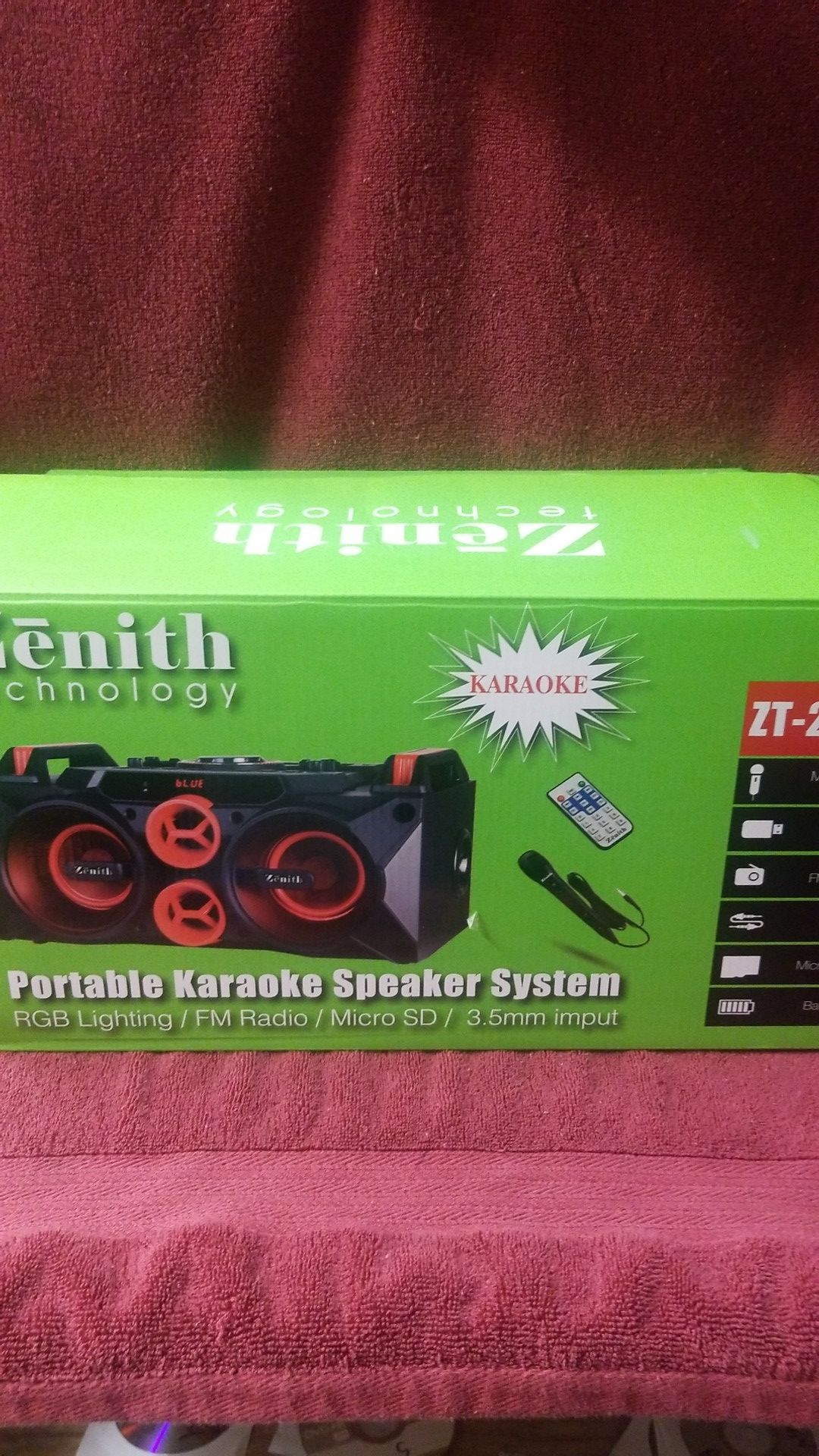 Zenith portable karaoke speaker ZT-2022