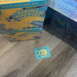 Sealed New Charizard UPC $180 Each And Asended Hero’s Etb $120 Each