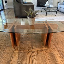 Teak & Glass Mid century Coffee Table