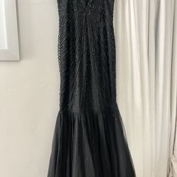 Beautiful Black Long Dress Size Medium