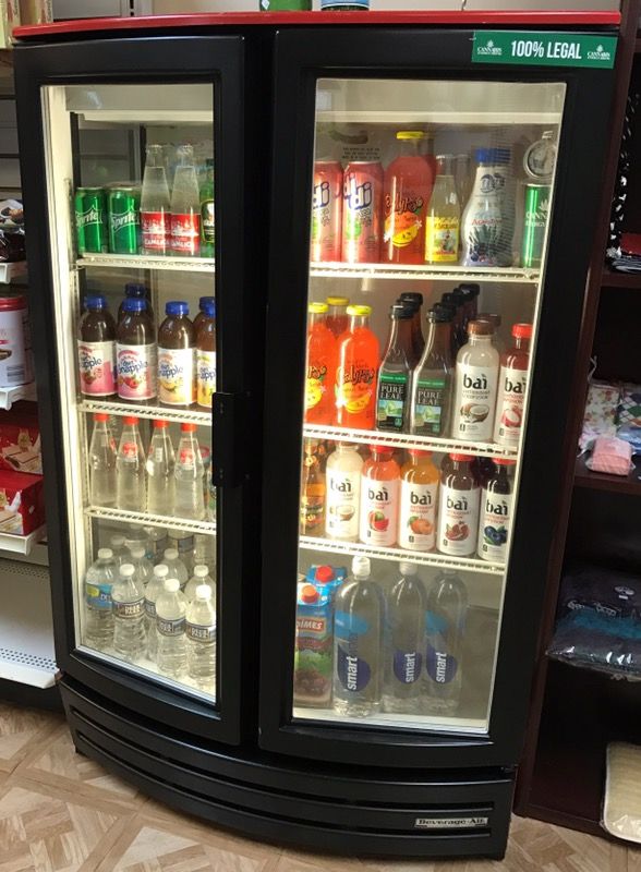 Beverage Air MM14 Curved Front Glass Door Soda Display Cooler