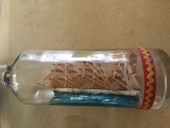 TWO BOATS IN BOTTLES