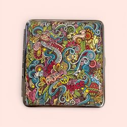 Hippie Design Business Card  / Cigarette Holder Case 