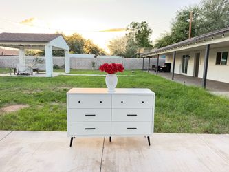Modern white dresser