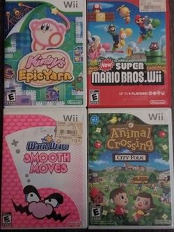 5 Nintendo Wii games $30 each