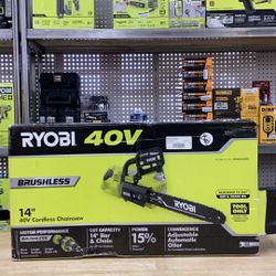  Ryobi 40V BRUSHLESS 14" CHAINSAW