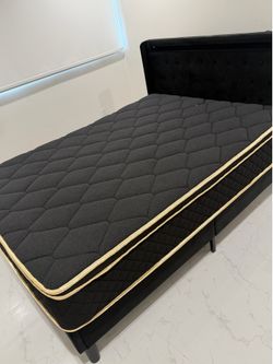 Queen LED Bed with Mattress