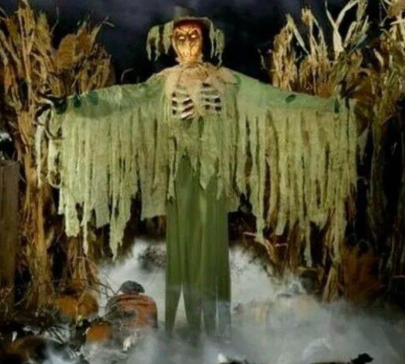 6FT rotten patch animated led inferno scarecrow