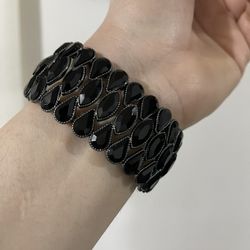 Brand New Bracelet Black Stone Pick Up Raseda And Vanowen 