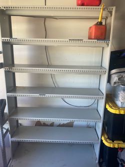 All metal shelves