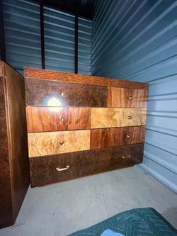 Custom made solid wood armoire w/ hidden compartment