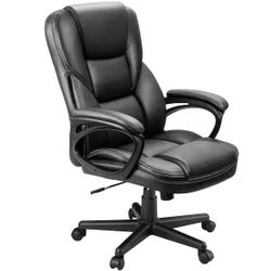 Big And Tall Black Leather Office Chair 