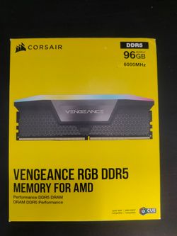 Corsair Vengeance RGB 64GB (2x32GB) DDR5-6000 CL40 RAM – EXPO/XMP