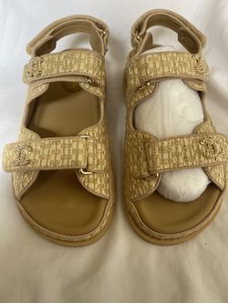 Chanel straw sale sandals