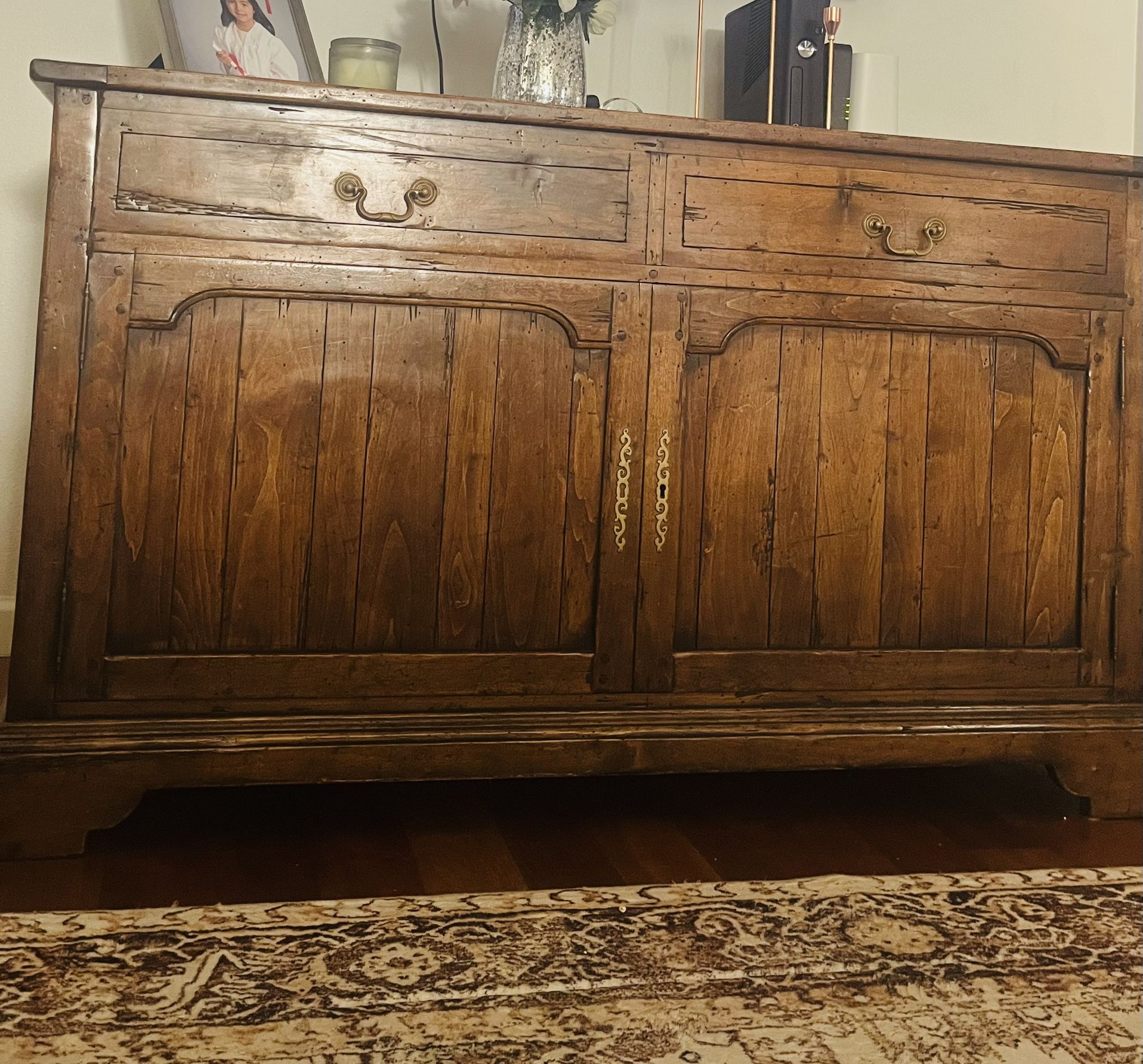 Wooden Trunk Beautiful Very Good Quality Wood Antique P