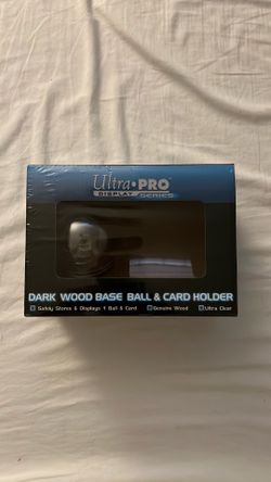 Ultra PRO Dark Wood Base Ball & Card Holder
