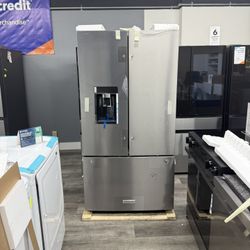 KitchenAid - 23.8 Cu. Ft. French Door Counter-Depth Refrigerator - PrintShield stainless