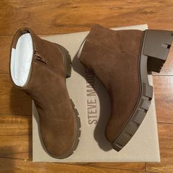 New Womens Steve Madden Sz 8 Boots Brown 