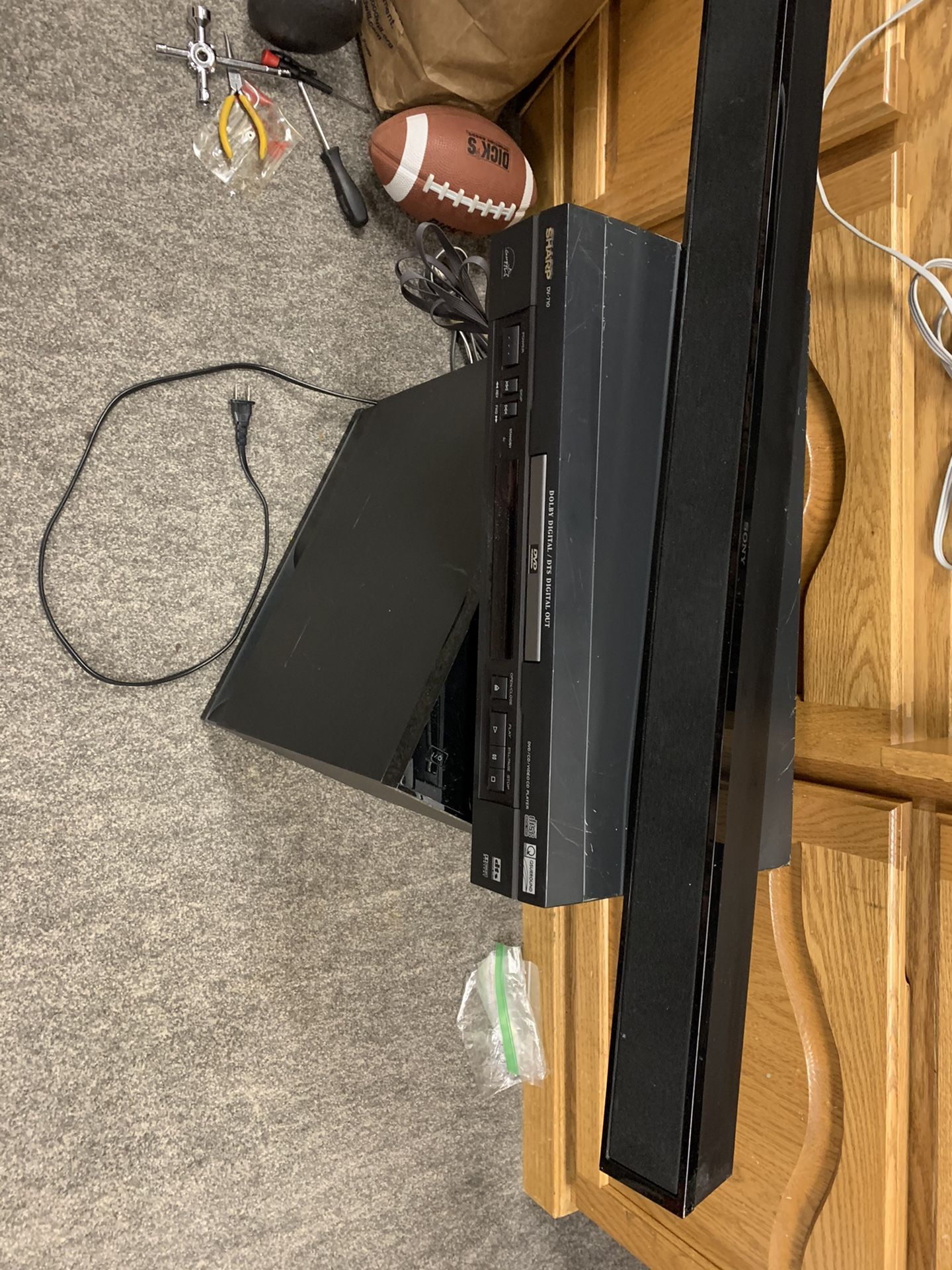 Sony SA-WCT150 Subwoofer w/ SoundBar SS-CT150 Home Theater System Remote Tested