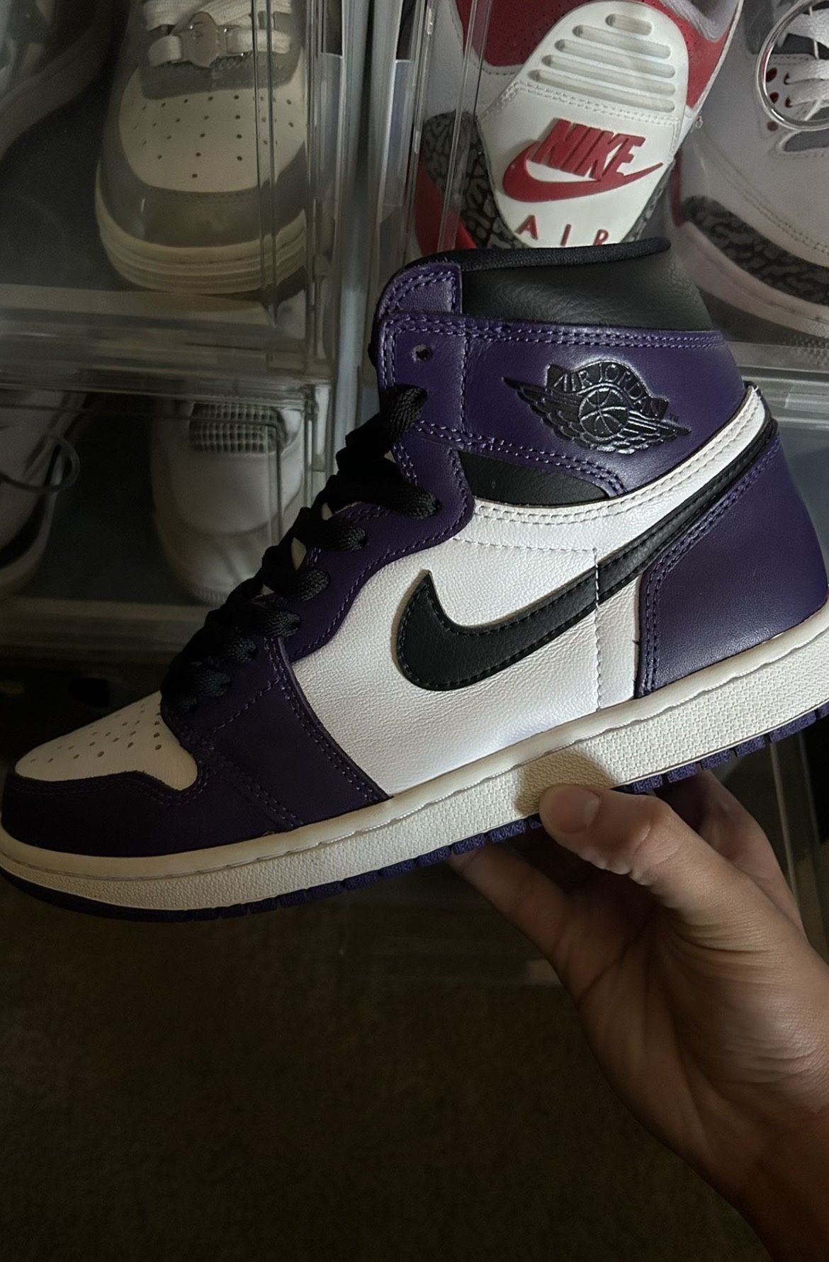 Jordan 1 Court Purple