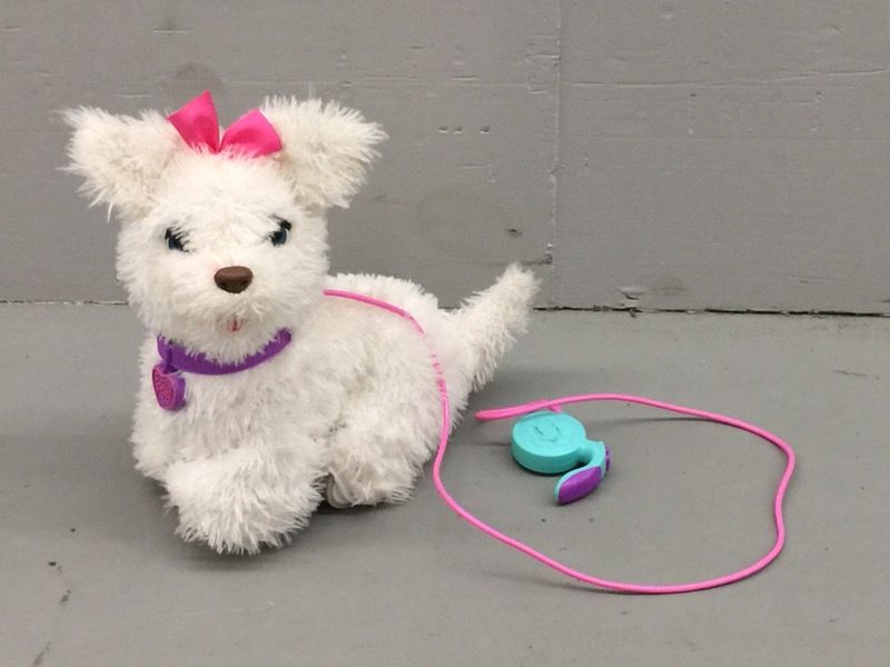 FurReal Friends Get Up GoGo My Walkin' Pup White Dog Pet with Leash