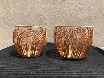 Wicker basket set