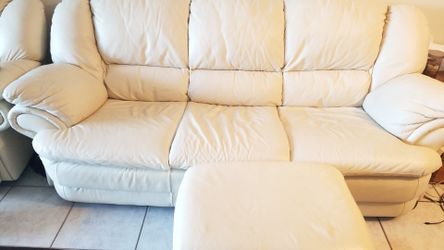 Leather Sofa and oversize one seater