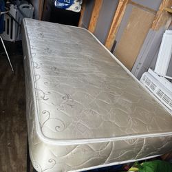 Twin mattress and bed frame