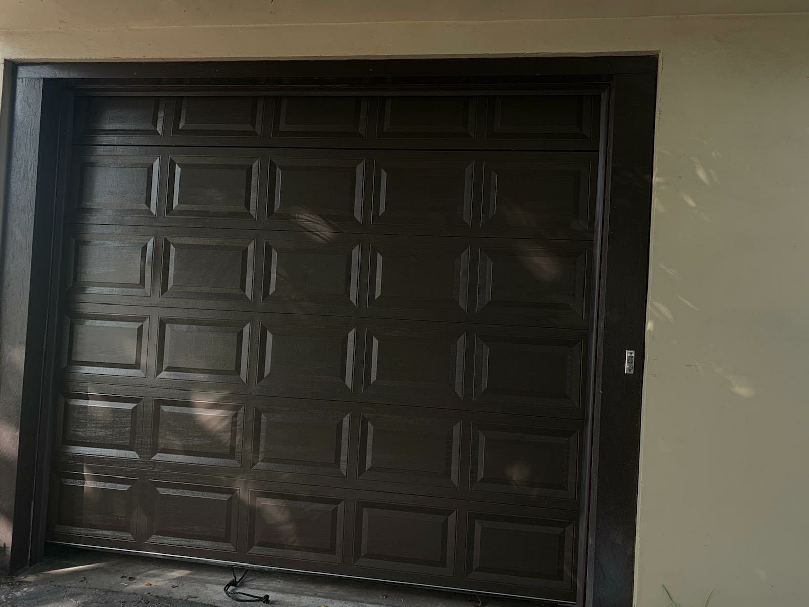 Garage door - impact