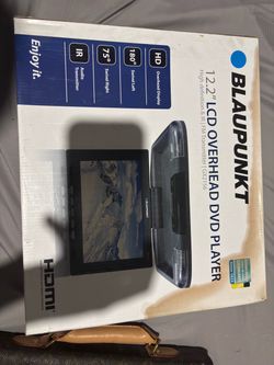 Blaupunkt 12.2” LCD Overhead DVD Player GX2156 – HD, HDMI, IR/FM Transmitter – Like New in Box