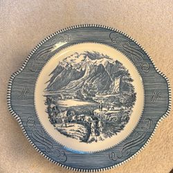 Vintage Bowl And Platter- St. Ives