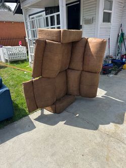 Free Sofa ottoman is bent in both sides