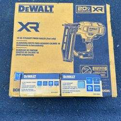 DeWalt 16ga Straight Finish Nailer W/2 Boxes Of 2”nails